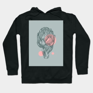 Veggie_dot_pink Hoodie